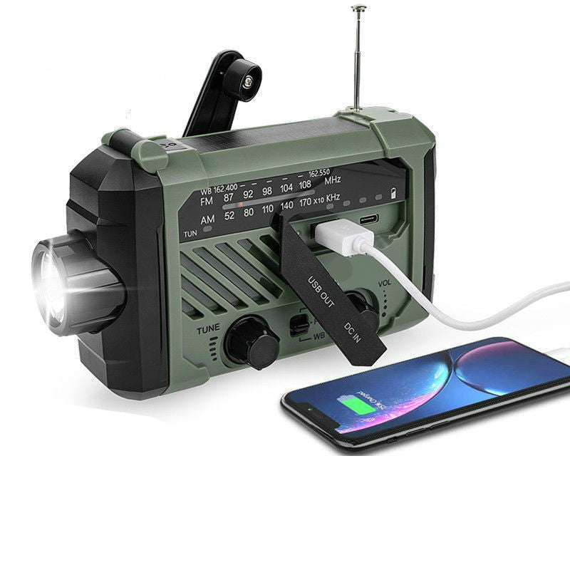Hand Crank Portable Solar Emergency Radio Flashlight - Sojourn Survival