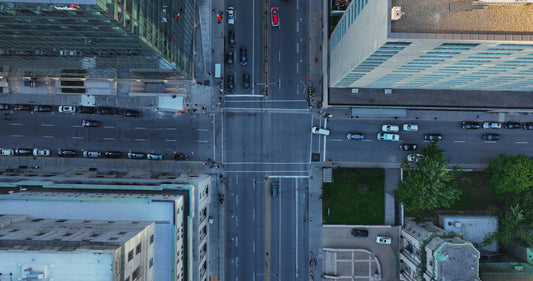City road bird's eye view
