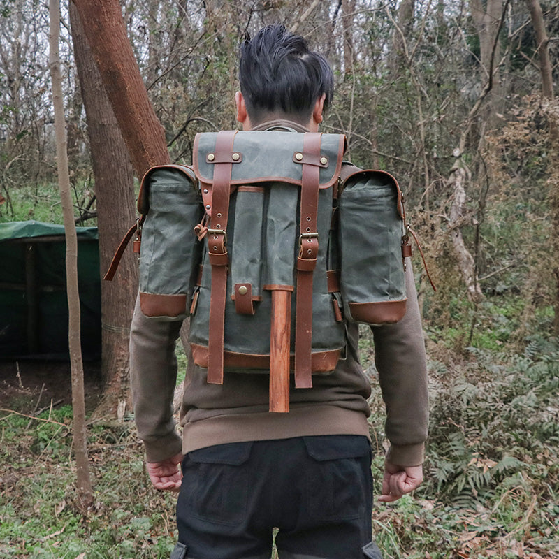 Waxed Canvas Modular Explorer Backpack Sojourn Survival