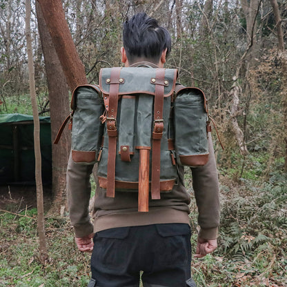 Oil Wax Canvas Modular Explorer Backpack - Sojourn Survival