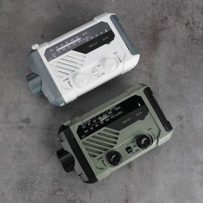 Hand Crank Portable Solar Emergency Radio Flashlight - Sojourn Survival
