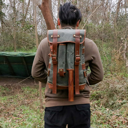 Oil Wax Canvas Modular Explorer Backpack - Sojourn Survival