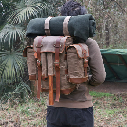 Oil Wax Canvas Modular Explorer Backpack - Sojourn Survival