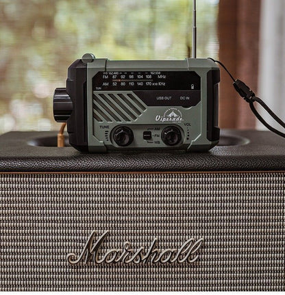 Hand Crank Portable Solar Emergency Radio Flashlight - Sojourn Survival