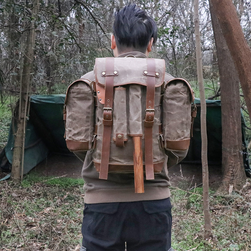 Oil Wax Canvas Modular Explorer Backpack - Sojourn Survival