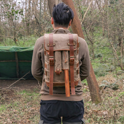 Oil Wax Canvas Modular Explorer Backpack - Sojourn Survival