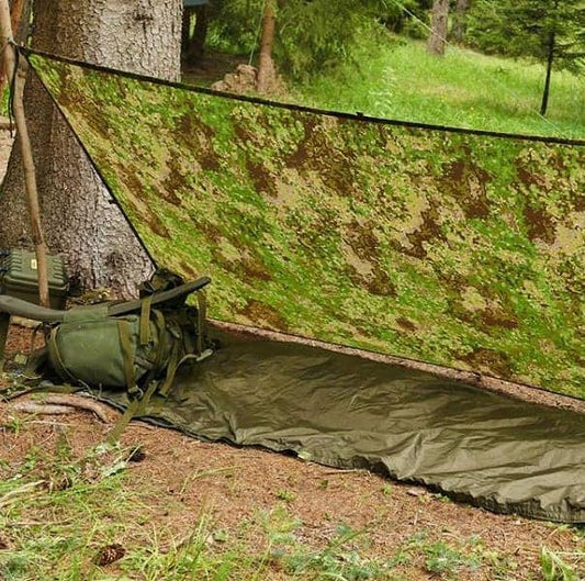 Camo Bushcraft Tarp - Sojourn Survival